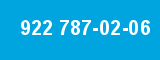 922 787-02-06 922 787-02-06